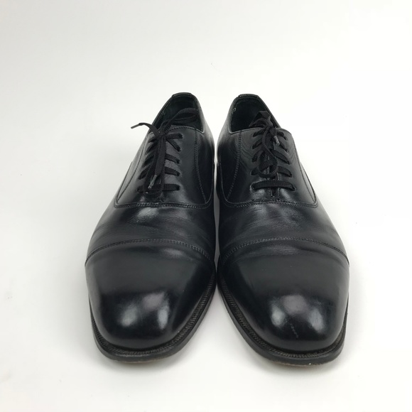 Florsheim Mens Flexibles Black Leather Oxfords 9.5 main image 8